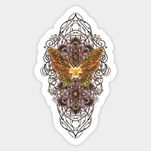 Wonderful elegant tree of life with heart Sticker